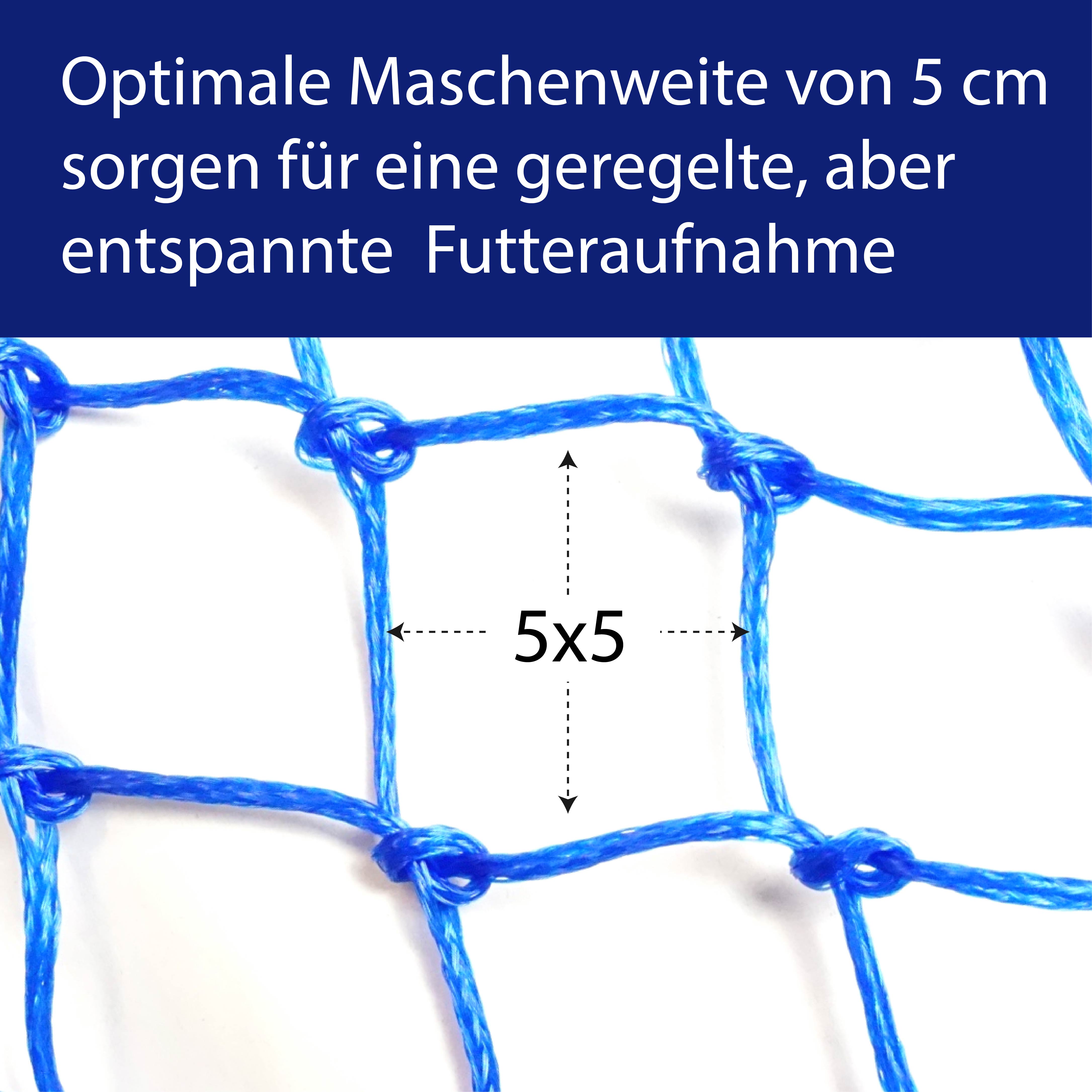 Heunetz 5x5cm, Länge 110cm, 3,5kg Füllgewicht